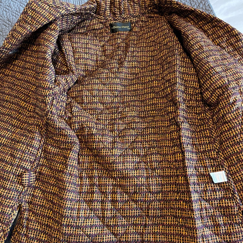 New Donna Sharp Vintage Quilted Cotton Dragonfly Jacket Size: P - Picture 4 of 11